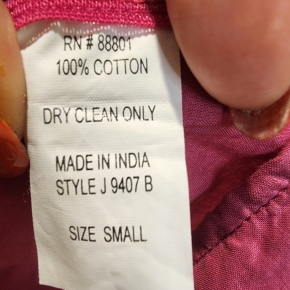 KAY CELINE  Pink 100% Cotton sleeves tunic Top size Small - Picture 12 of 14